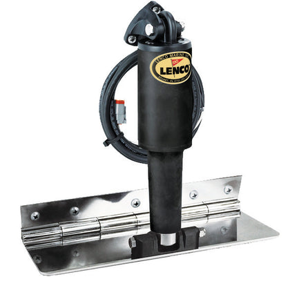 Lenco 4inx12in Limited Space Trim Tab Kit 12v Electro Polished