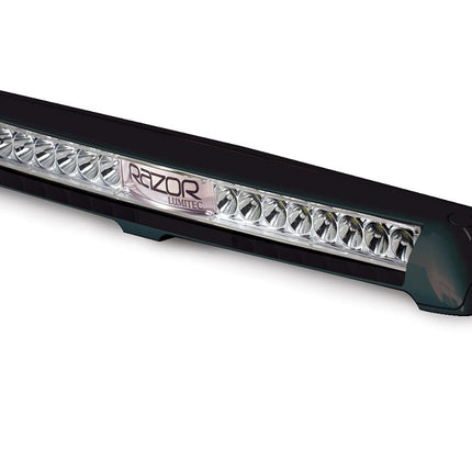 Lumitec Razor Flood Light Bar Flush Mount White LED Black Housing 12/24v