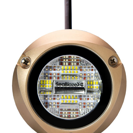 Lumitec Zambezi X2 Dual Color Blue/White FOR PONTOON BOATS Bronze Housing 12/24v LED