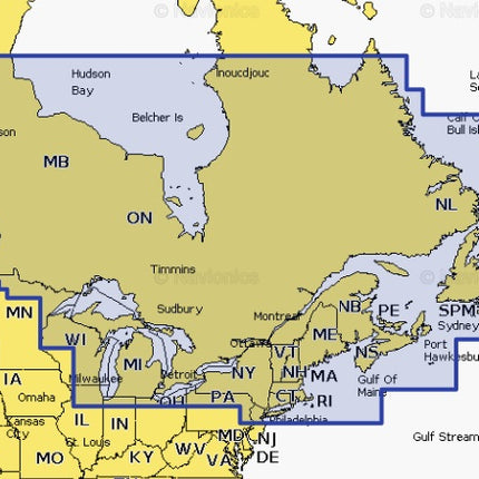Navionics Platinum+ NPUS012R Canada, East and Great Lakes microSD