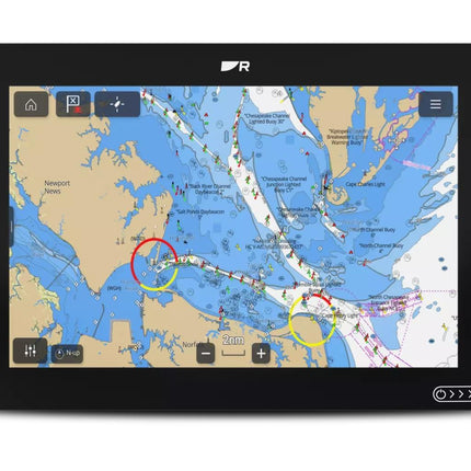 Raymarine Axiom 2 12 Chartplotter with LHC North America
