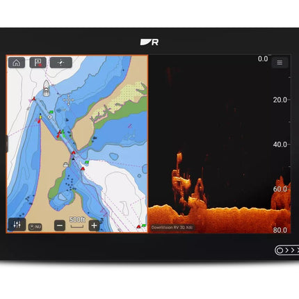 Raymarine Axiom 2 12 RV 12in Chartplotter-Sonar with LHC North America and RV-100 Transducer