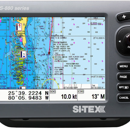 Sitex SVS-880C+ 8in Color Chartplotter With External Antenna