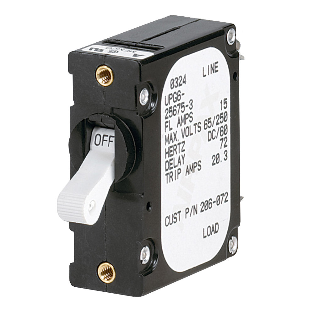 Paneltronics 'A' Frame Magnetic Circuit Breaker - 20 Amps - Single Pole [206-073S]