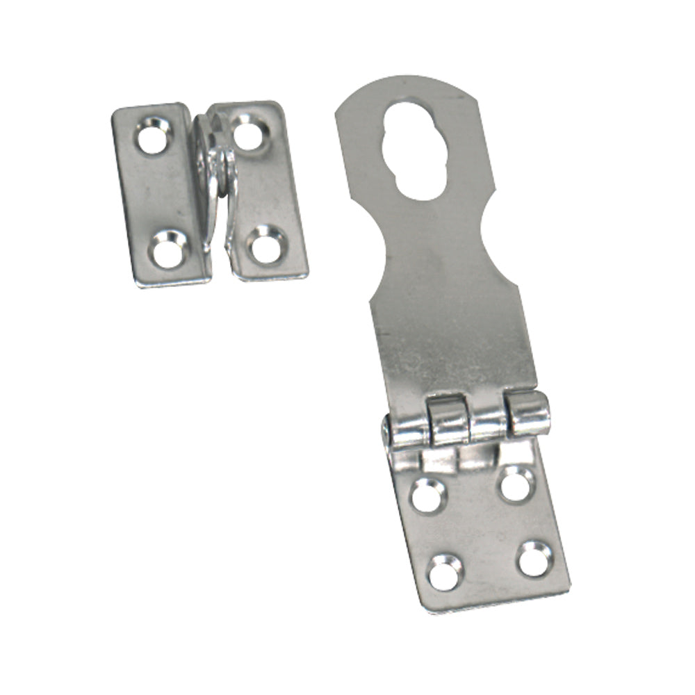 Whitecap Swivel Safety Hasp - CP/Brass - 1" x 3" [S-579C]