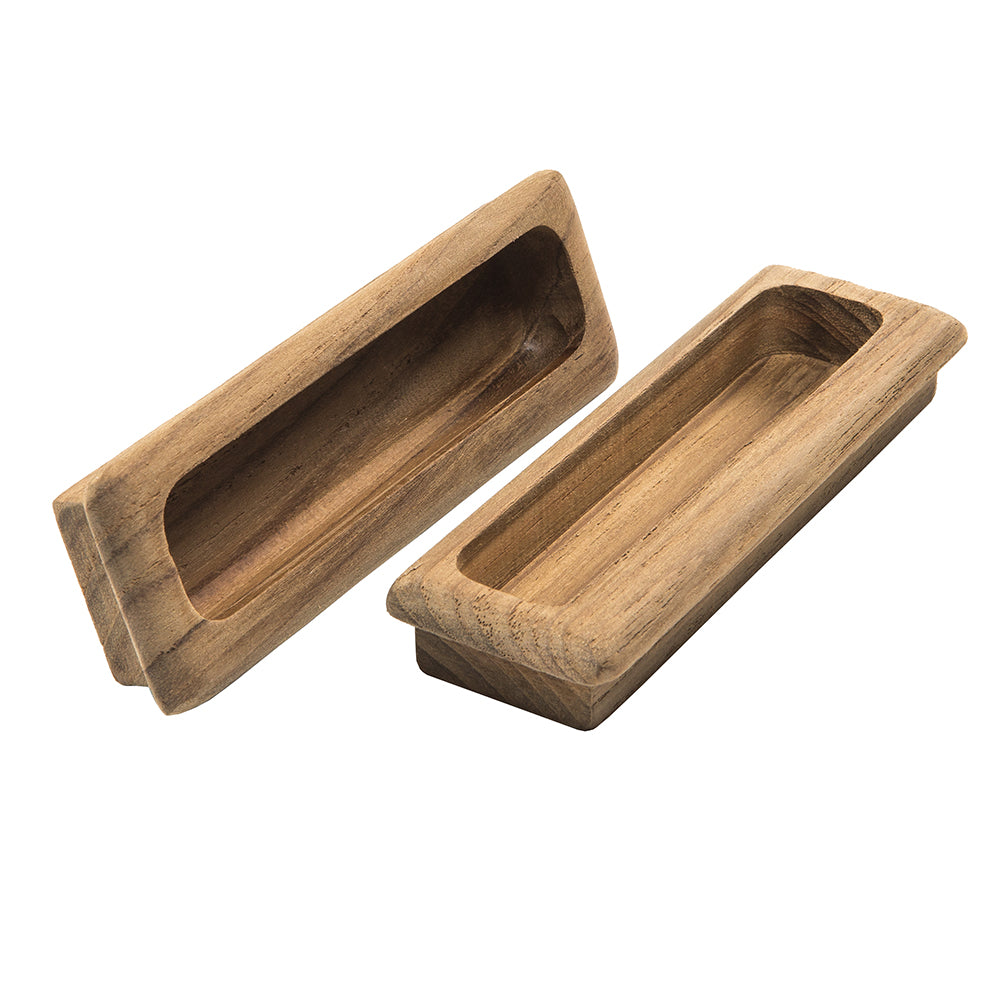 Whitecap Teak Large Rectangular Drawer Pull - 4-1/2"L - 2 Pack [60142-A]