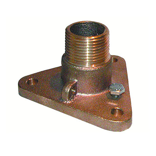 GROCO 3/4" Bronze NPS to NPT Flange Adapter [IBVF-750]