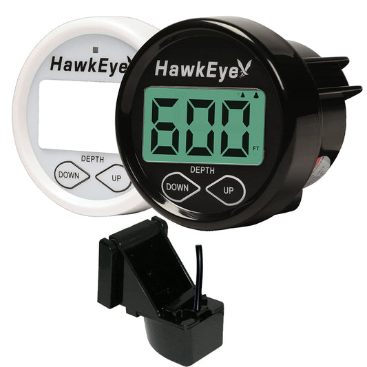 HawkEye DepthTrax In-Dash Digital Depth Gauge - Transom Mount [DT2B-TM]