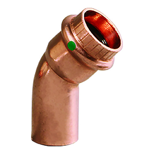 Viega ProPress 1/2" - 45 Copper Elbow - Street/Press Connection [77637]