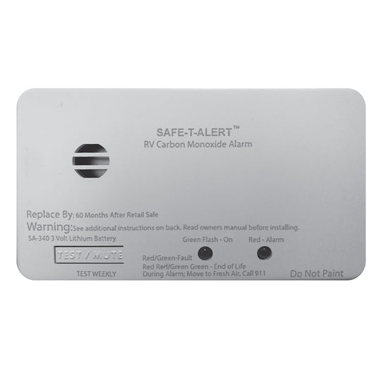 Safe-T-Alert SA-340 White RV Battery Powered CO2 Detector - Rectangle [SA-340-WT]