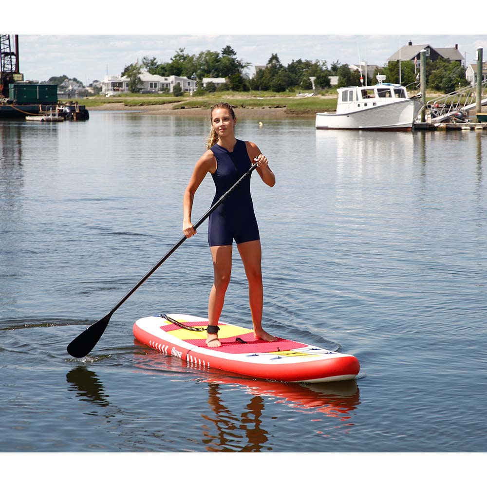 Aqua Leisure 10 Inflatable Stand-Up Paddleboard Drop Stitch w/Oversized Backpack f/Board  Accessories [APR20925]